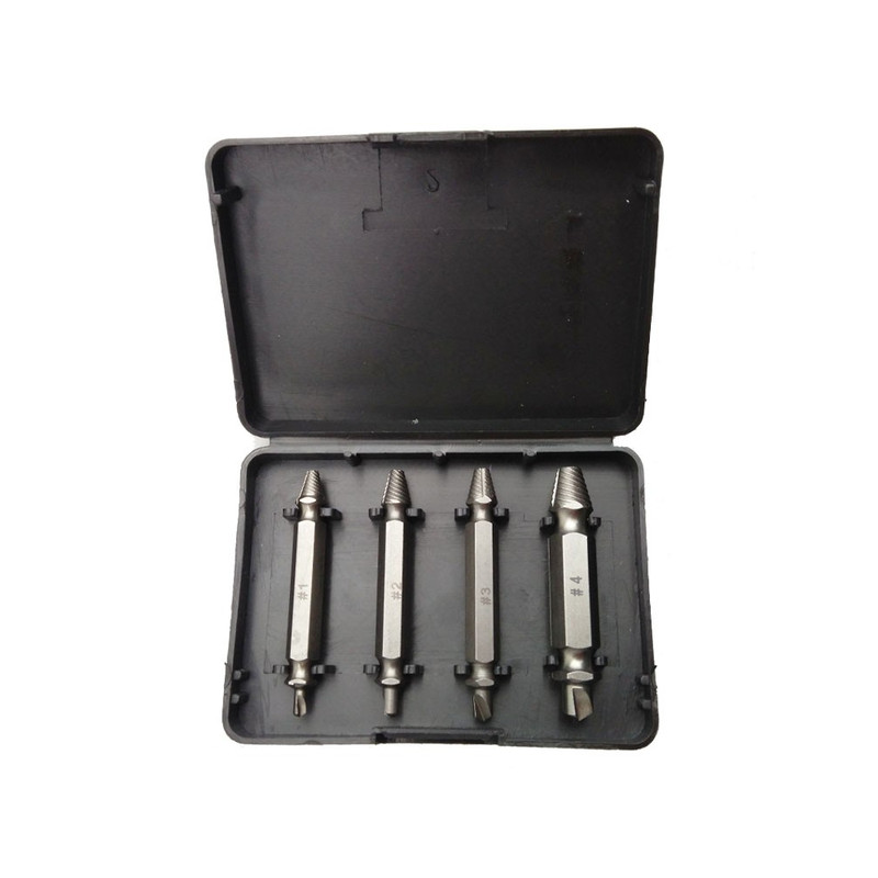 Stripped Screw Extractor Drill Bit Set 4