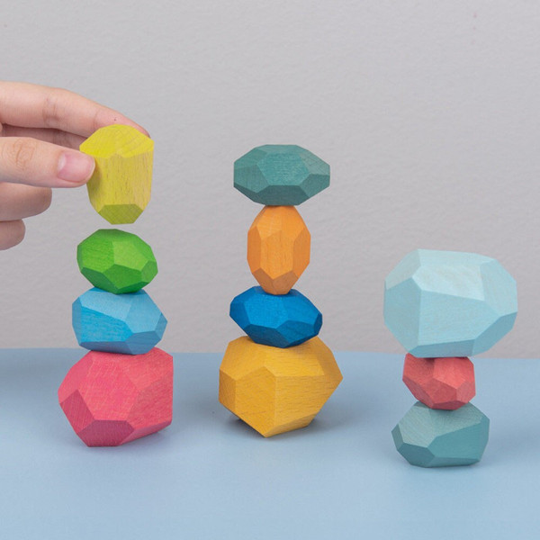 Tumi Ishi Wooden Rock Balancing Toy