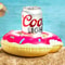 Cute PoolBeach Cup Holders Pink Frosted Donut