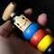 Small wooden man toy for kids magic tricks