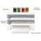 4-in-1 Wall Mount Multi Roll Holder & Rack 3