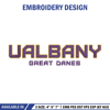 Albany Great Danes Logo embroidery design, NCAA embroidery, Sport embroidery, logo sport embroidery,Embroidery design.jpg