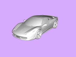 Beauty 1 3d Model Car STL 3D Printing Unknown Ferrari