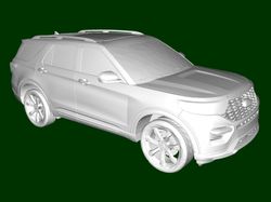 Beauty 1 3d Model Car STL 3D Printing Ford Explorer ST