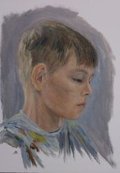 Portrait custom original oil painting on canvas