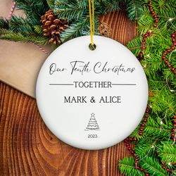 Our First Christmas Together Ornament, First Christmas In Home, New Home Gift For Christmas