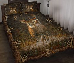 Hunting Deer Camo Bedding Set Quilt Bed Set 050121l