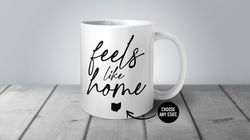 Feels Like Home Mug, Coffee Mug, Housewarming Gift, New Home Gift, New