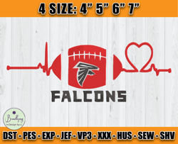 Atlanta Falcons Embroidery, NFL Falcons Embroidery, NFL Machine Embroidery Digital, 4 sizes Machine Emb Files-04-Bundlep