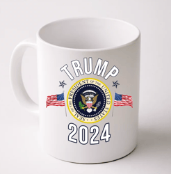Donald Trump 2024 Presidential Seal Mug, Donal Trump Mug, Ceramic Mug, Gift For Her, Gift for Him