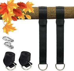 Tree Swing Hanging Kit: Hammock Straps, 350KG Load Capacity, Rope Carabiner for Outdoor Camping & Hiking