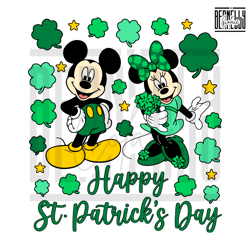 Mickey Minnie Happy St Patricks Day Svg Digital File
