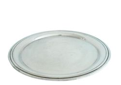 TIFFANY & CO round PLATE tray Regency design silver plated 515gr wide cm 31 Centerpiece Original Vintage 1980s