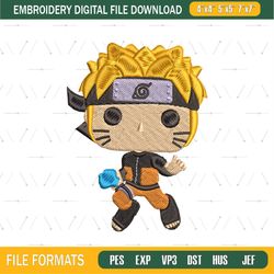 Naruto shippuden anime embroidery design png