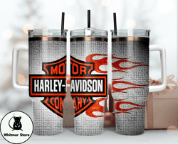 Harley 40 oz Tumbler, Harley Tumbler Wrap, Harley Davidson Logo, Design 27