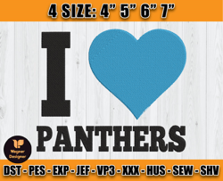 Panthers Embroidery, NFL Panthers Embroidery, NFL Machine Embroidery Digital, 4 sizes Machine Emb Files - 08 Wagner