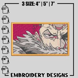 Charlotte Katakuri embroidery design, One Piece embroidery, anime design, logo design, anime shirt, 647