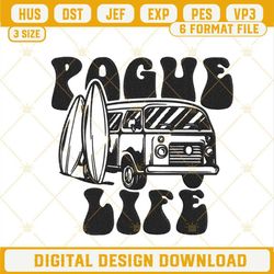Pogue Life Embroidery Design, Hippie Van Embroidery File.jpg