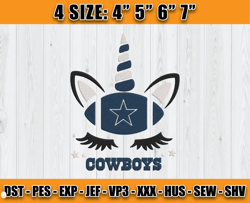 Cowboys Unicon Embroidery Design, Dallas Embroidery Design, NFL sport, Embroidery Design files D38 - Carr