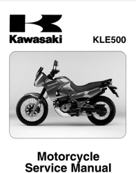 Kawasaki KLE500 - Motorcycle Service Repair Manual PDF