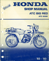 Honda ATC 200ES Big Red Workshop Manual 1984 PDF