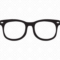 Glasses Svg, Eyeglasses Svg, Glasses Silhouette, Spectacles SVG, Eyeglass Frame svg, Glasses Clipart, Cricut Cut File, S