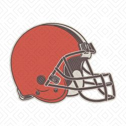 Helmet Cleveland Browns embroidery design, Browns embroidery, NFL embroidery