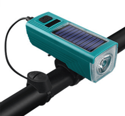 Night Ride Solar Bike Headlight & Horn