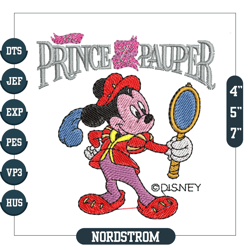 The Prince And The Pauper Embroidery Design