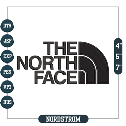 The North Face Embroidery logo for Polo,Embroidery Files, Digital Embroidery Design