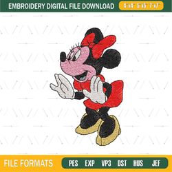 Embroidery Minnie Disney Design ,png