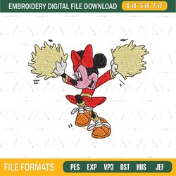 Minnie Mouse Dancing Embroidery File Png