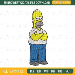 Homer Simpson Embroidery