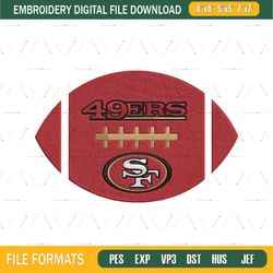 Ball San Francisco 49ers Embroidery Design