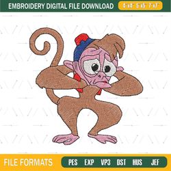 Abu The Monkey Embroidery Png