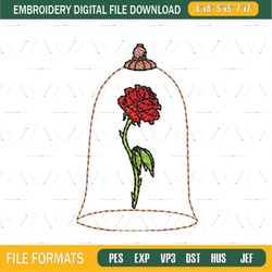 Enchanted Rose Dome Embroidery Png