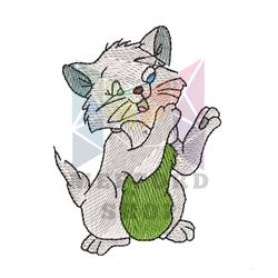 Green Belly Berlioz Aristocats Embroidery Png