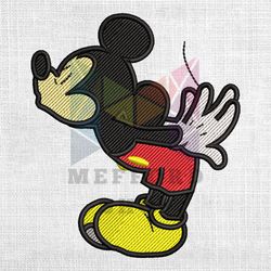 Mickey Mouse Kissing Valentine Couple Matching Embroidery