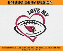 Cardinals Embroidery Designs, NFL Logo Embroidery, Machine Embroidery Pattern -02 by Diven