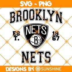 Brooklyn nets est 1967 Svg, brooklyn nets Svg, NBA Team SVG, America Basketball Team Svg