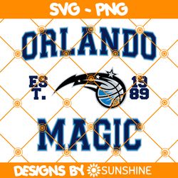 Orlando Magic est 1989 Svg, Orlando Magic Svg, NBA Team SVG, America Basketball Team Svg