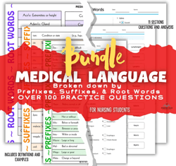Medical Language for Nursing Students, Nursing Bundle