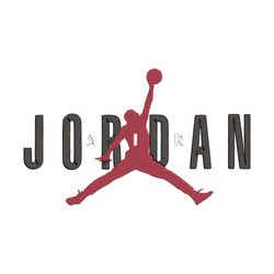 Air Jodan Logo Embroidery, Michael Jordan Embroidery, Basketball Embroidery