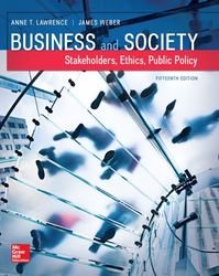 TestBank Business and Society Stakeholders Ethics Public Policy 15th Edition Lawrence