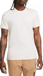 Men's Sportswear Club T-Shirt ,Light Bone/White