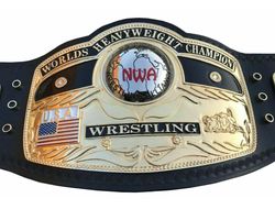 NWA Domed Globe Handmade World Heavyweight Championship Title Replica Brass Belt Adult Size 2MM