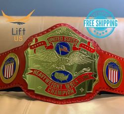 NWA United States Heavy Weight Wrestling Championship Title Replica Blue Belt Adult Size 2MM