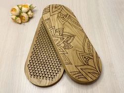 Sadhu wooden board with nails for foot massage, Natural wood, Meditation Gift, Yoga Gifts