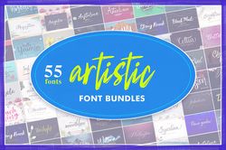 Artistic Font bundle - Calligraphy, script, and more!