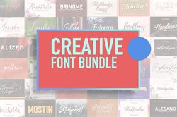 Creative Font bundle - Calligraphy, script, and more!